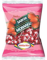 BALA SANTA RITA 600G MORANGO