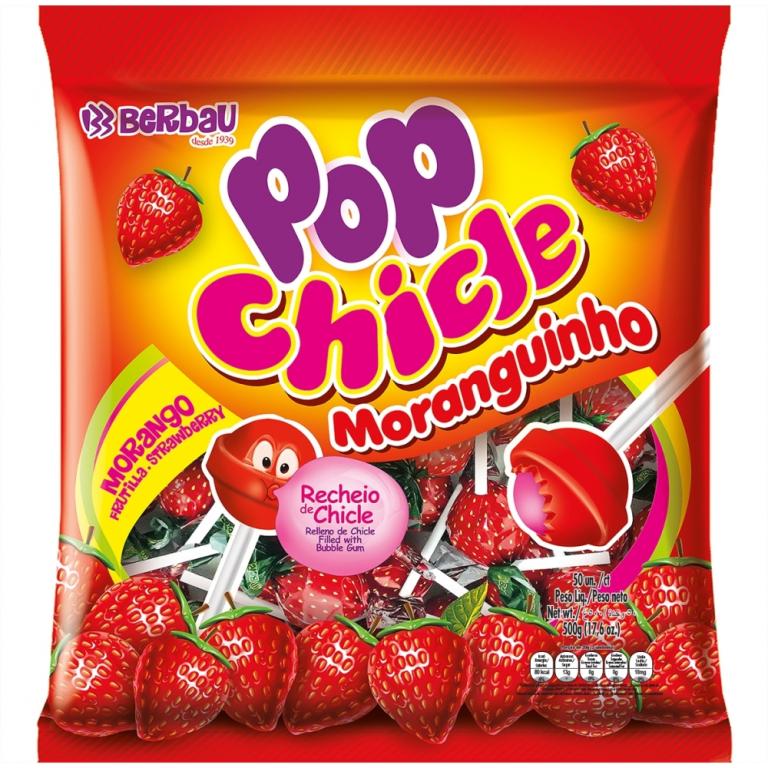 PIRULITO BERBAU 500G MORANGUINHO - 2815