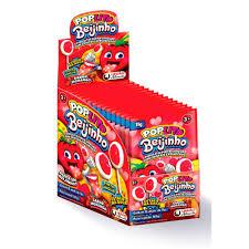 POPLITO 15X11G BEIJINHO MORANGO - 2864