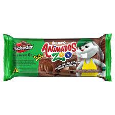 BOLINHO ANIMADOS ZOO 12X40G CHOCOLATE/CHOCOLATE - 3152