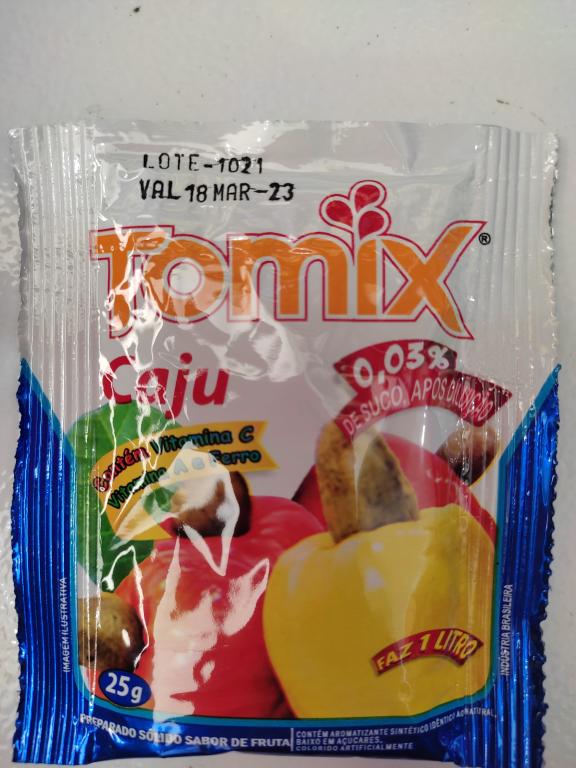 REFRESCO TOMIX 15X25G CAJU - 0215