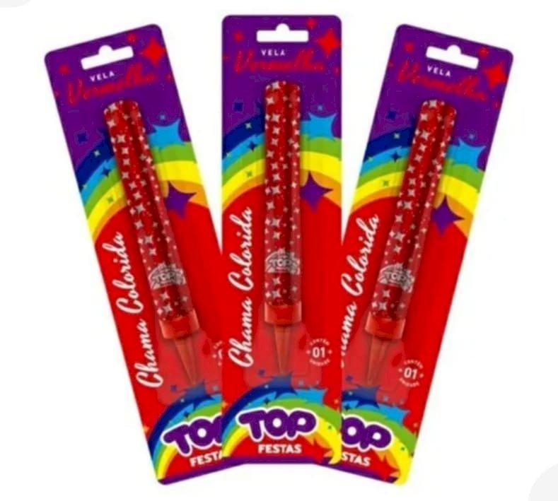 VELA TUFAO VERMELHA - 2878