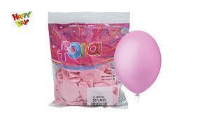 BALAO FOLIA 6.5 LISO 50UND ROSA