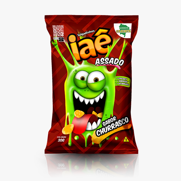 SALGADINHO IAE 10X30G CHURRASCO - 3398