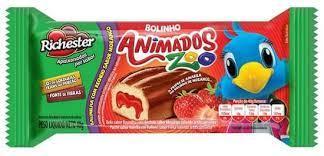 BOLINHO ANIMADOS ZOO 12X40G BAUNILHA/MORANGO - 0301