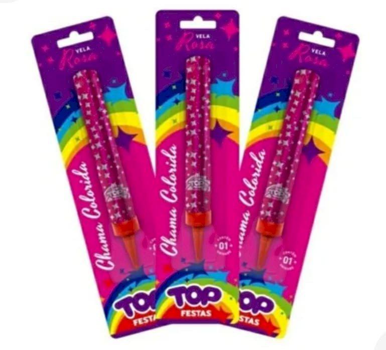 VELA TUFAO ROSA - 2877