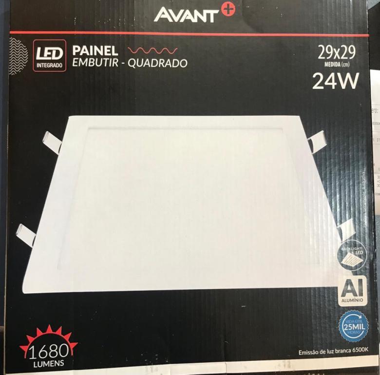 PAINEL EMBUTIR QUADRADO 24W