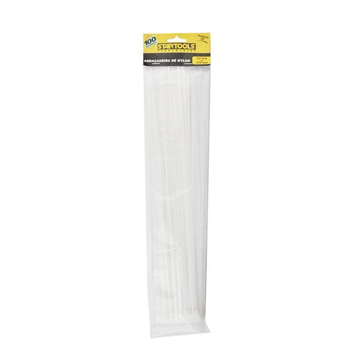 ABRAÇADEIRA NYLON BRANCA 3,6X370MM STARTOOLS