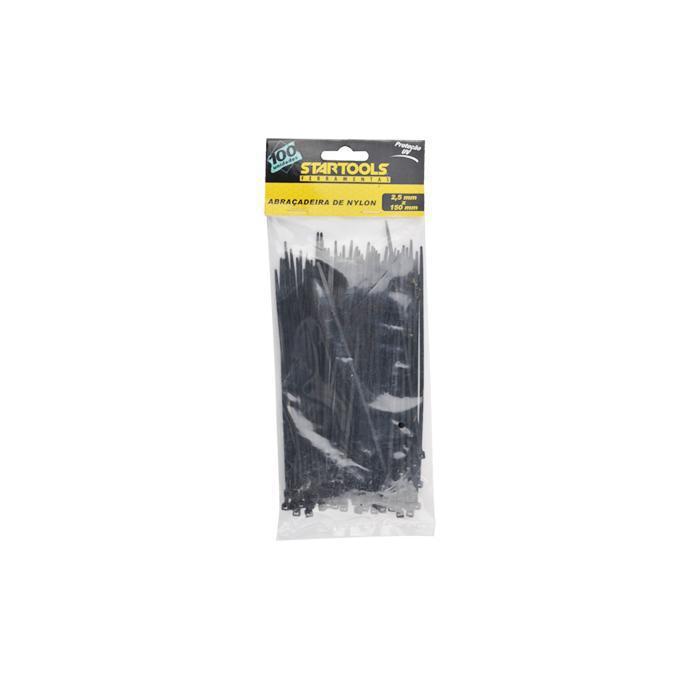 ABRAÇADEIRA NYLON PRETA 2,5X150MM STARTOOLS