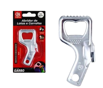ABRIDOR DE GARRAFA E LATA LINHA GARBO SQ