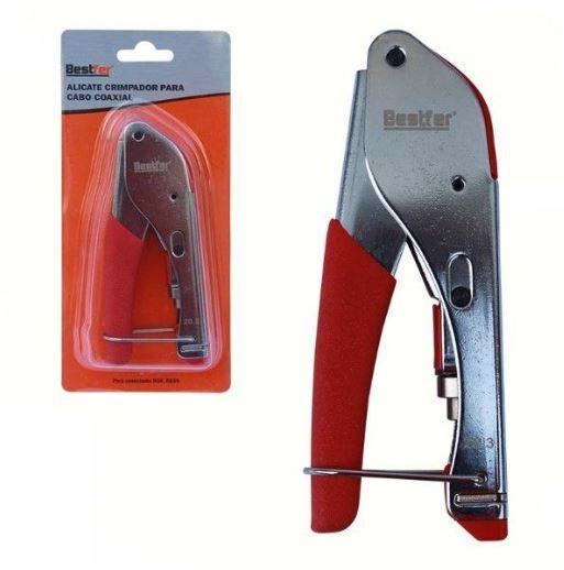 ALICATE P/CRIMPAR CABO COAXIAL BESTFER