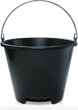 BALDE PEDREIRO 12L C/2 CAVA C/ MANGUEIRA NA  ALÇA BRASIPLA