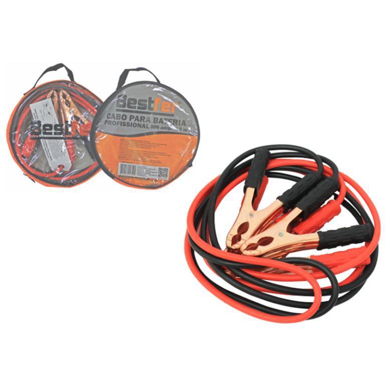 CABO P/BATERIA 300AMP C/BOLSA  PROFISSIONAL BESTFER