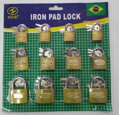 CADEADO TRI-COM 30/40/50 (12PÇS) CANAA