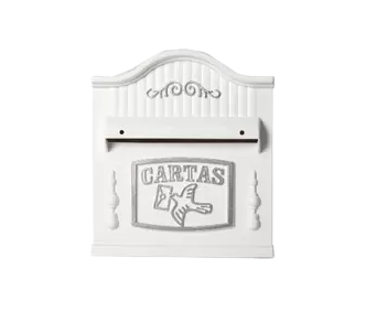 CAIXA DE CORREIO 44 P BRANCA GRADE E MURO