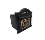 CAIXA DE CORREIO 44 P OURO GRADE E MURO REAL