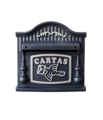 CAIXA DE CORREIO 44 P PRATA GRADE E MURO REAL