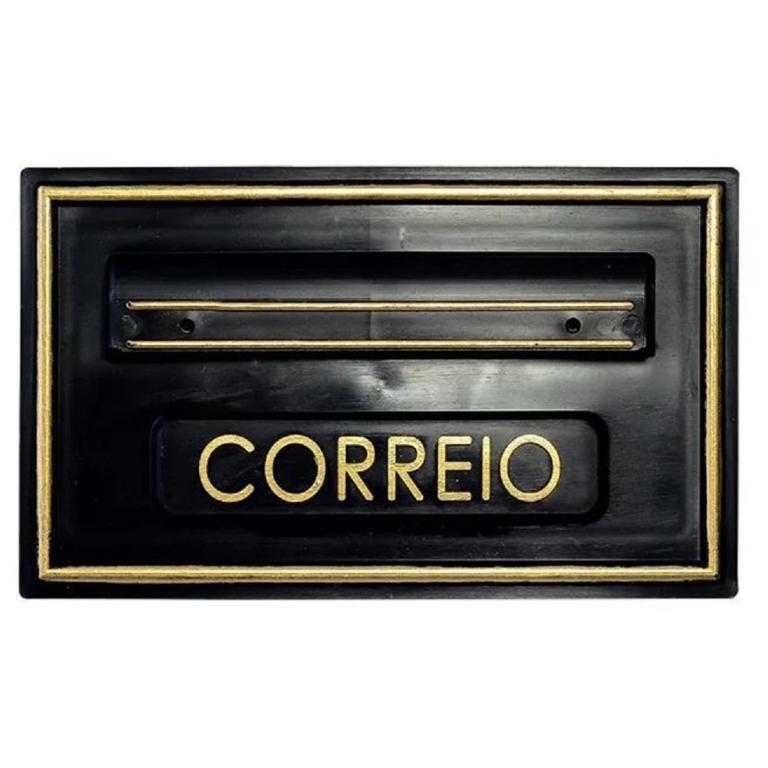 CAIXA DE CORREIO 5 P OURO GRADE E MURO REAL