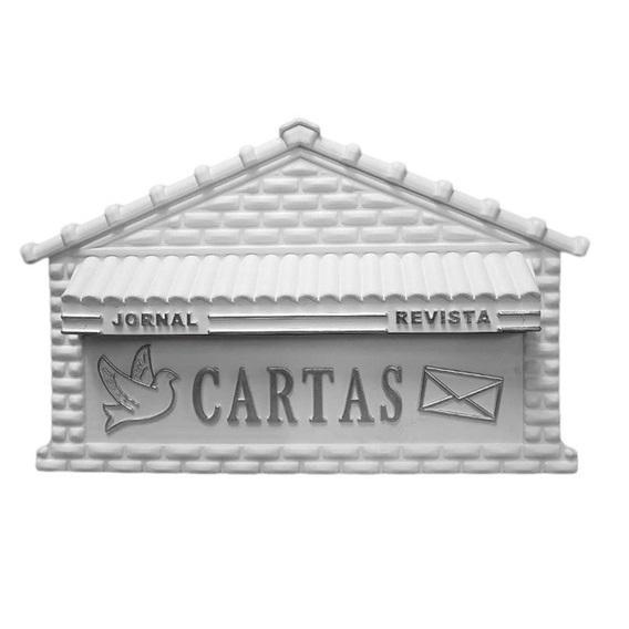 CAIXA DE CORREIO 8 P BRANCO MURO REAL