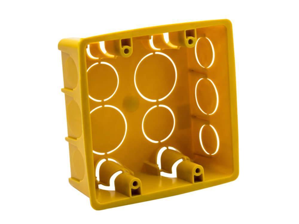 CAIXA DE LUZ 4X4 AMARELA BRASIPLA