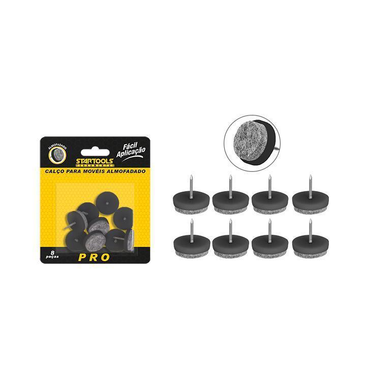 CALÇO P/ MOVEIS ALMOFADADO 28MM (8PÇS) STARTOOLS