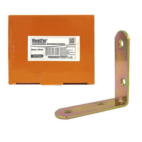 CANTONEIRA BICROMATIZADA 6X6X1.9CM BESTFER