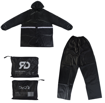 CAPA CHUVA C/FAIXA REFRETIVA P/MOTOQUEIRO TAM M ISTOK