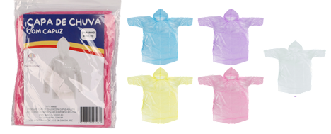 CAPA DE CHUVA COM CAPUZ ADULTO ISTOK