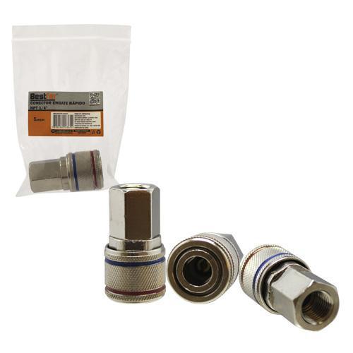 CONECTOR ENGATE RAPIDO NPT 1/4 BESTFER