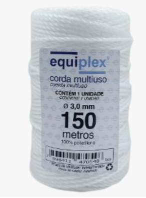 CORDA TORCIDA 150 MT CRISTAL EQUIPESCA