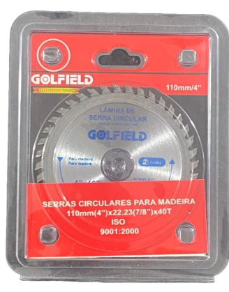 DISCO DE CORTE MADEIRA 110MM X 40D GOLFIELD