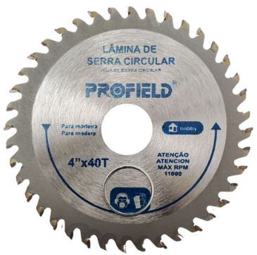 DISCO DE CORTE MADEIRA 7'' X 40 DENTES FURO 22 X 7' GOLFIELD