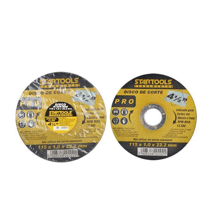 DISCO INOX 4. 1/2 X 1.0 FURO 22 MM STARTOOLS