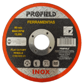 DISCO INOX 4.1/2 X 1.0  FURO 22MM PROFIELD