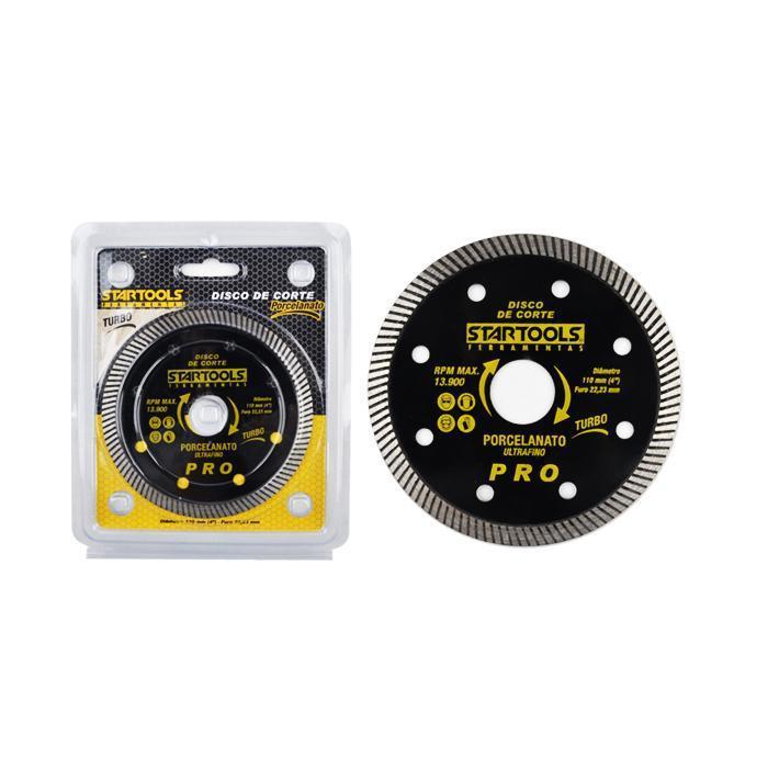 DISCO PORCELANATO 110MM 4'' FURO 22 C/ ANEL STARTOOLS