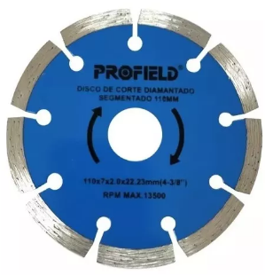 DISCO SEGMENTADO DIAMANTADO  4,5 X 22.23 MM (REF.2110) GOLFIELD