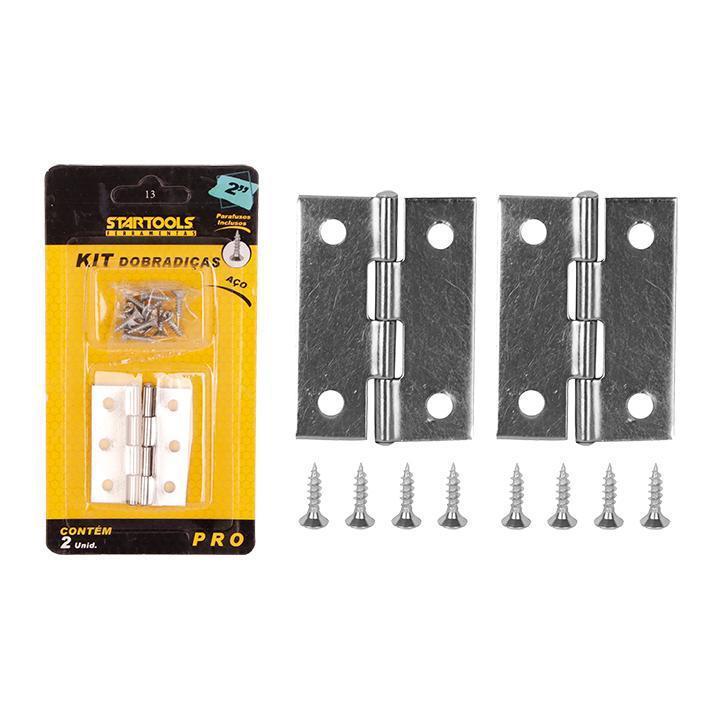 DOBRADIÇA 2'' DE AÇO C/2 STARTOOS