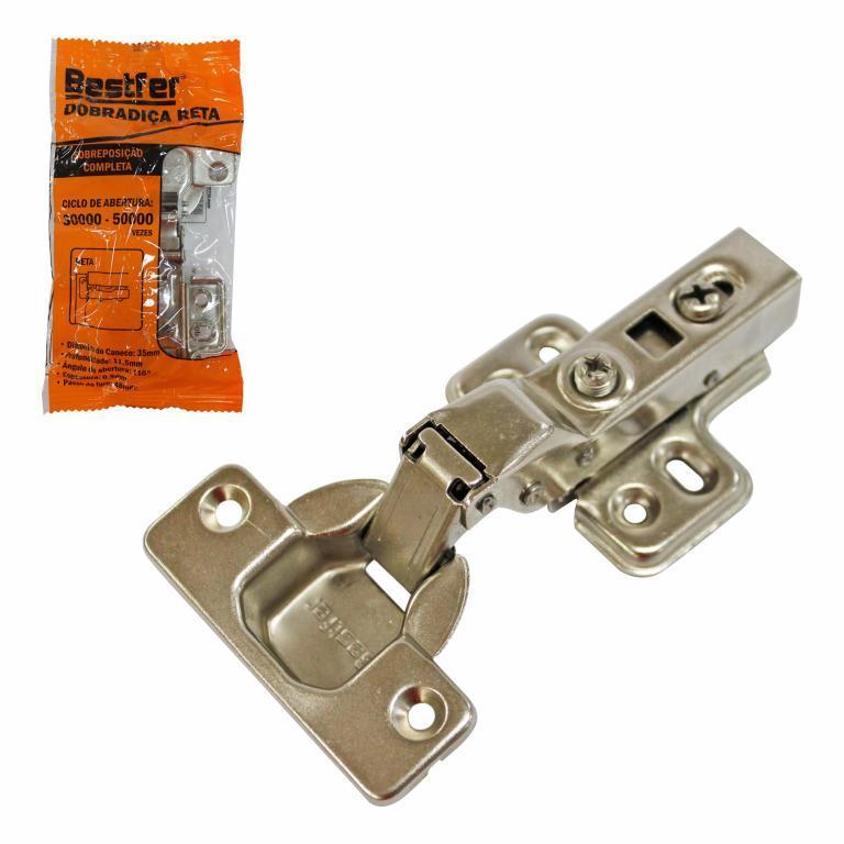 DOBRADICA RETA SEM AMORTECIMENTO BESTFER