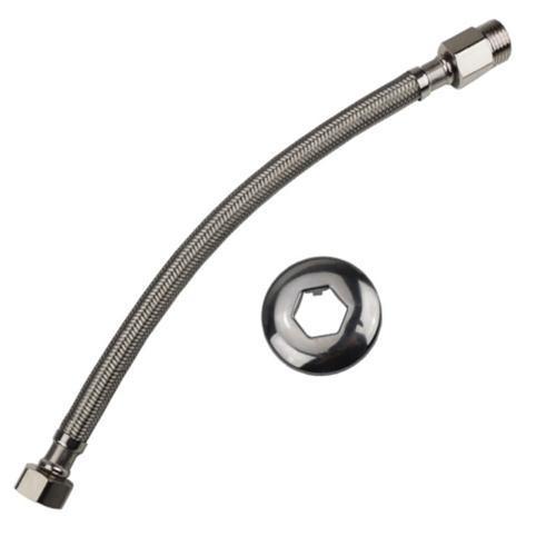 ENGATE FLEXIVEL MALHA INOX 60CM BRASFORT