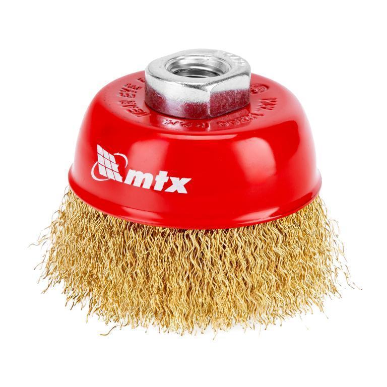 ESCOVA AÇO CARBONO TIPO COPO MTX(746049) 75MM