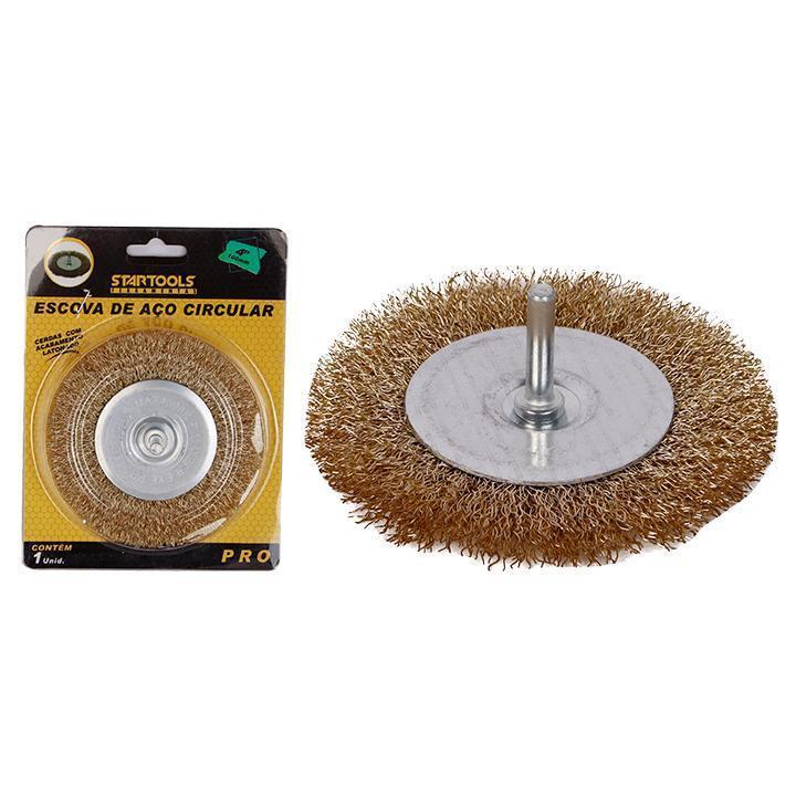 ESCOVA AÇO CIRCULAR 4'' STARTOOLS