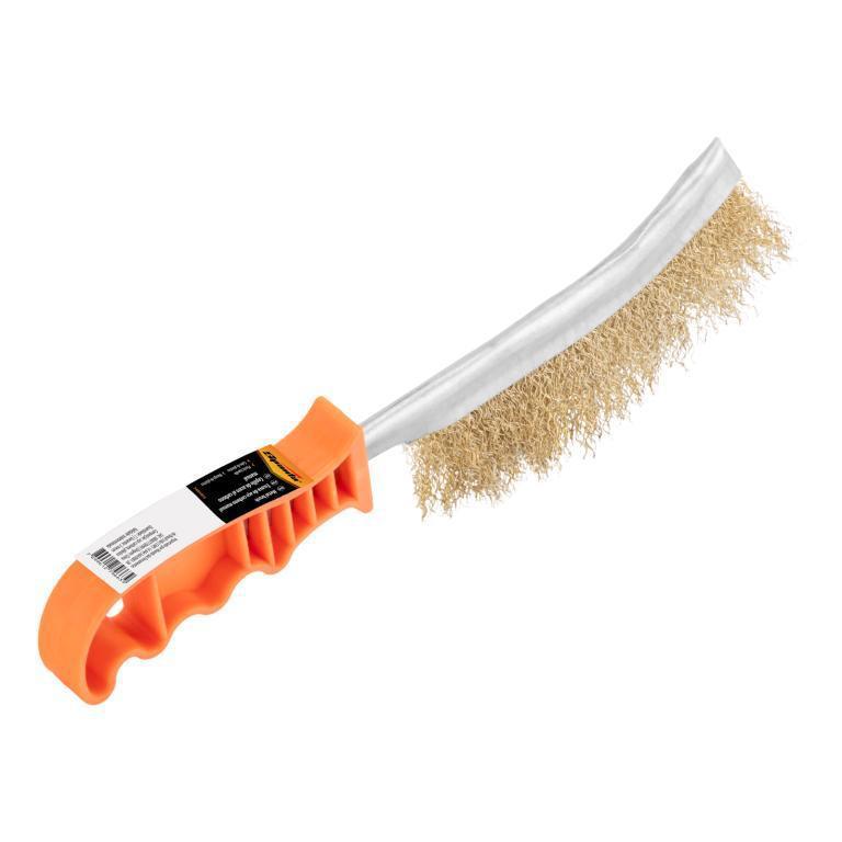 ESCOVA AÇO MANUAL C/ CABO PLASTICO 120MM (REF. 7485055) SPARTA