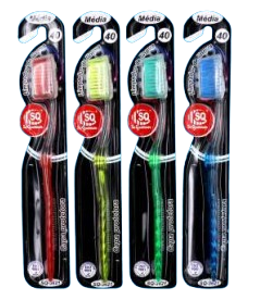 ESCOVA DENTAL ADULTO MÉDIA CRISTAL SQ