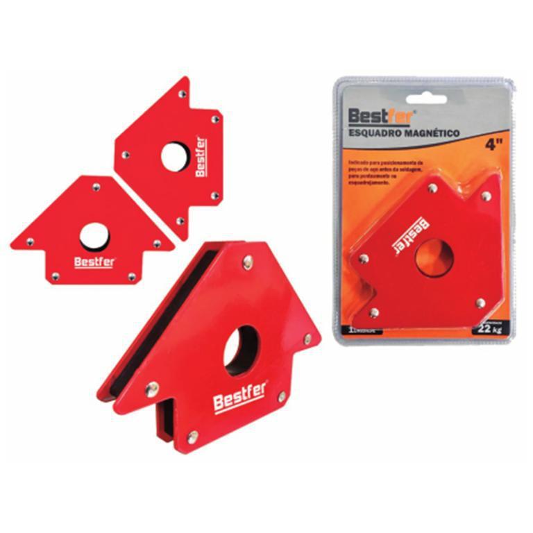 ESQUADRO MAGNETICO 4POL - 22KG(50LB) BESTFER