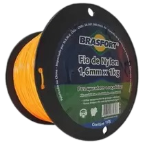 FIO DE NYLON REDONDO 1,6MM - 1KG BRASFORT