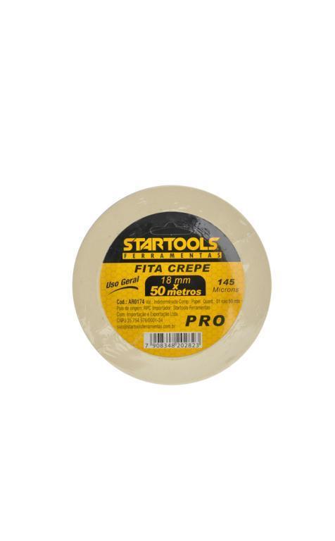 FITA CREPE 18 MM X 50 MT STARTOOLS