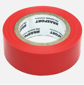 FITA ISOLANTE ANTICAMA 10M VERMELHA  BRASFORT