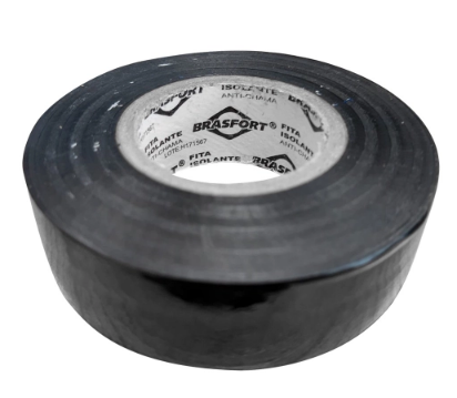 FITA ISOLANTE ANTICHAMA 10 MTS 19MM PRETA BRASFORT