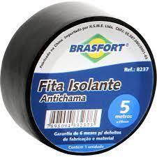 FITA ISOLANTE ANTICHAMA 5 MTS BRASFORT (REF. 8237)