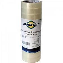 FITA TRANSP. 12 MM X 50 M BRASFORT